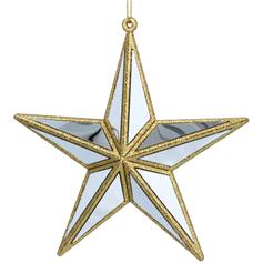 Gold and Silver Mirror Star decoration