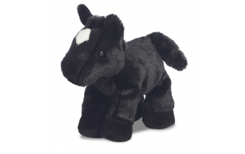Beau Black Horse, 8" (Mini Flopsie)