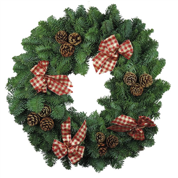 Highlander Christmas Wreath - 8"