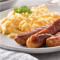 Scrambled Egg & Sausage on Toast - large