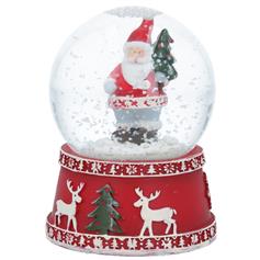 New England Santa Snow Globe