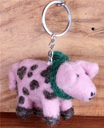 Gordon the Gloucester Old Spot keyring